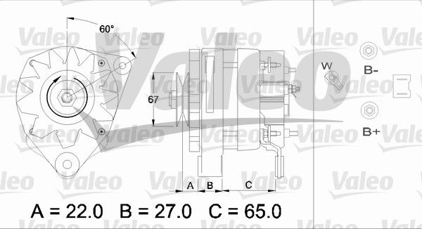 436464 VALEO Генератор