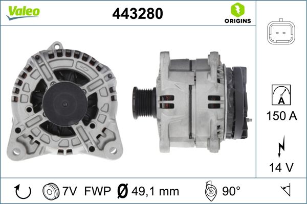 443280 VALEO Генератор