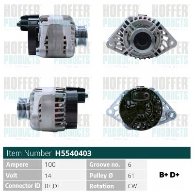 H5540403 HOFFER Генератор