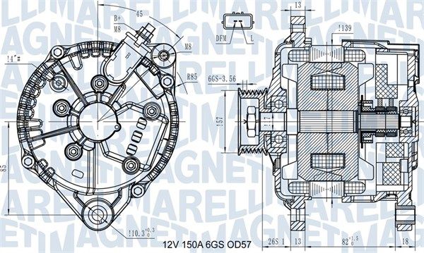 063731430110 MAGNETI MARELLI Генератор