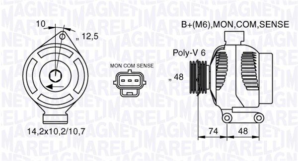 063377410010 MAGNETI MARELLI Генератор