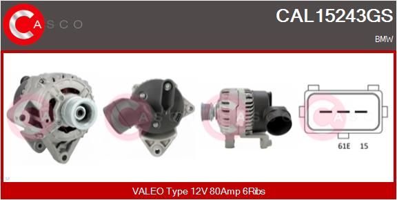 CAL15243GS CASCO Генератор