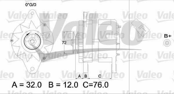 436535 VALEO Генератор