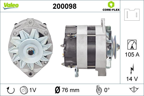 200098 VALEO Генератор