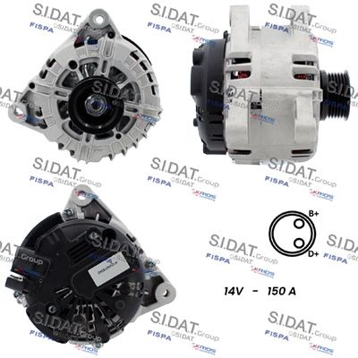 A12VA0180A2 FISPA Генератор