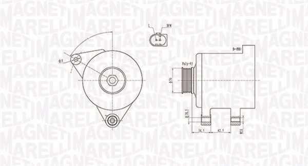 063731546010 MAGNETI MARELLI Генератор