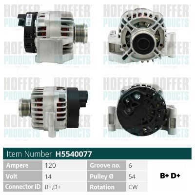 H5540077 HOFFER Генератор