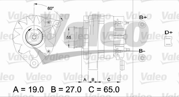 436253 VALEO Генератор