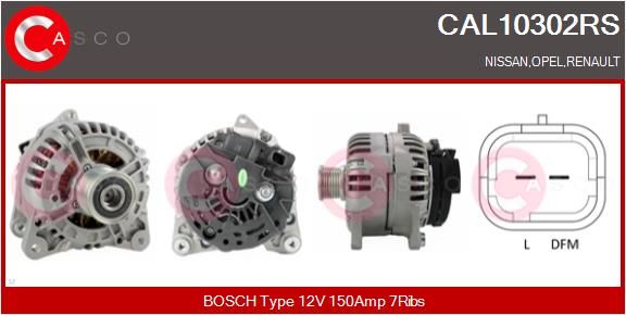 CAL10302RS CASCO Генератор