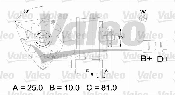 436180 VALEO Генератор