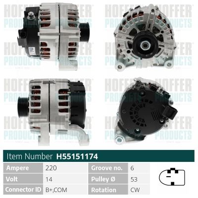 H55151174 HOFFER Генератор