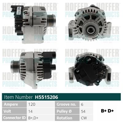 H5515206 HOFFER Генератор