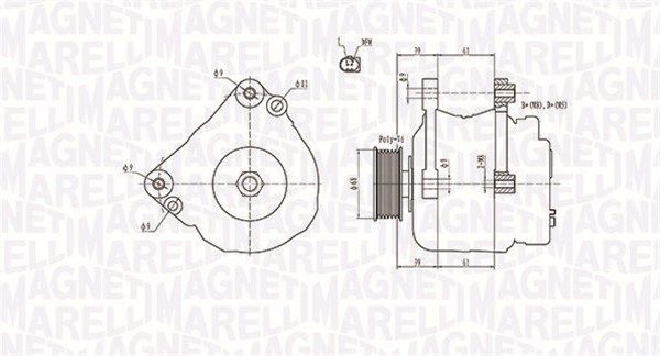 063731402010 MAGNETI MARELLI Генератор
