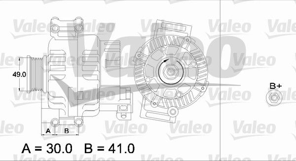437375 VALEO Генератор