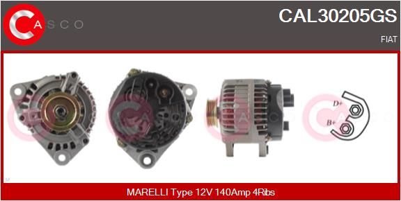 CAL30205GS CASCO Генератор