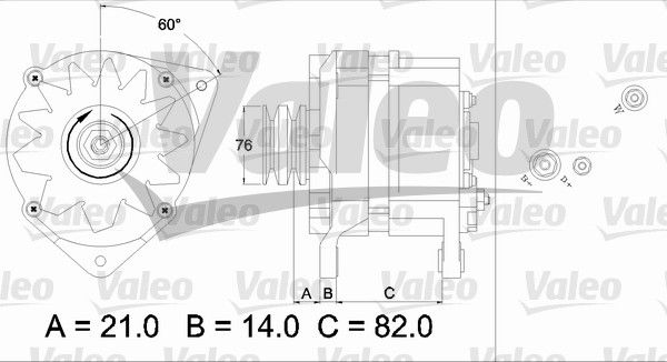 436686 VALEO Генератор