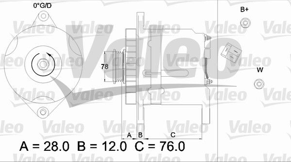 436512 VALEO Генератор