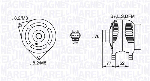 063377418010 MAGNETI MARELLI Генератор