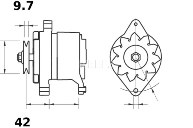 MG491 MAHLE Генератор