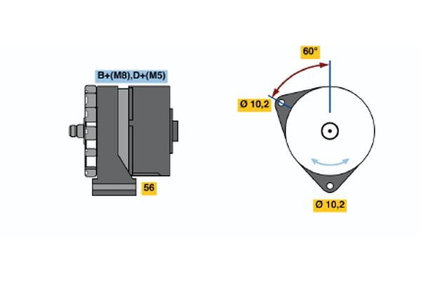 0120469588 BOSCH Генератор