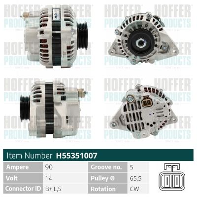 H55351007 HOFFER Генератор