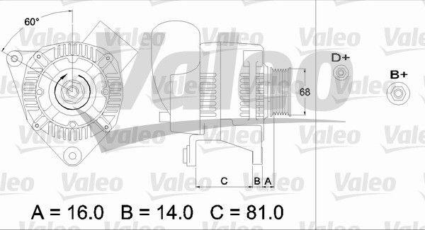 436388 VALEO Генератор