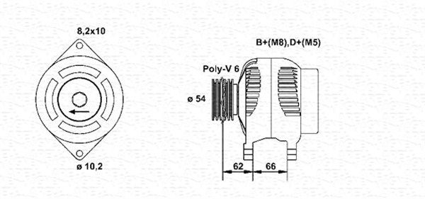 943356329010 MAGNETI MARELLI Генератор