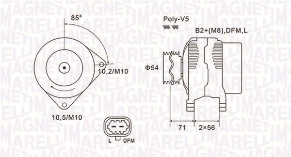 063731960010 MAGNETI MARELLI Генератор