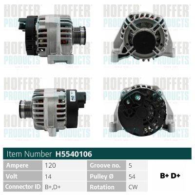 H5540106 HOFFER Генератор