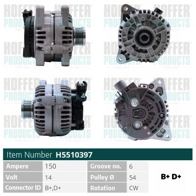 H5510397 HOFFER Генератор