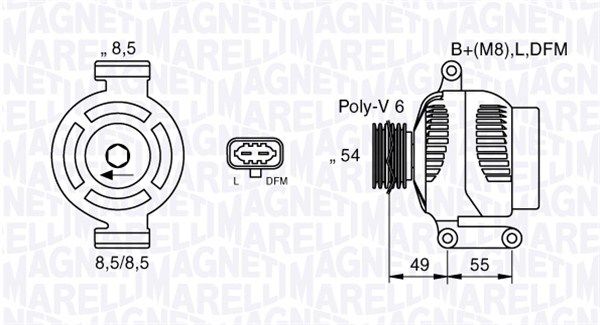063377423010 MAGNETI MARELLI Генератор