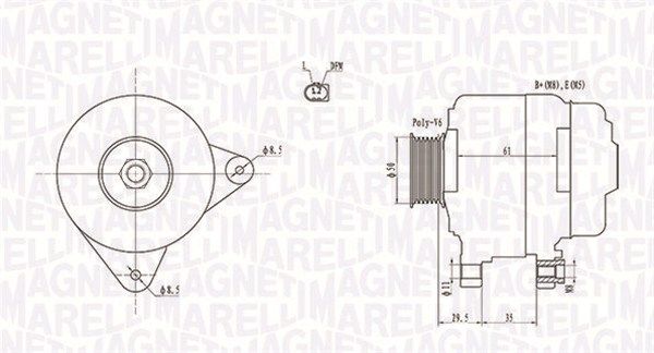 063731921010 MAGNETI MARELLI Генератор