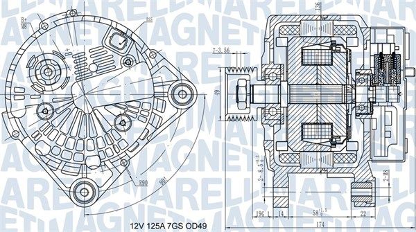 063732058010 MAGNETI MARELLI Генератор