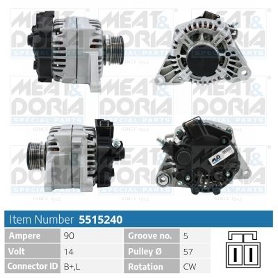 5515240 MEAT & DORIA Генератор