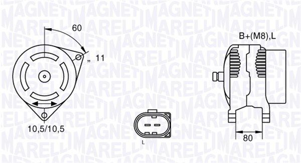 063533251220 MAGNETI MARELLI Генератор