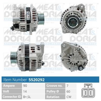 5520292 MEAT & DORIA Генератор