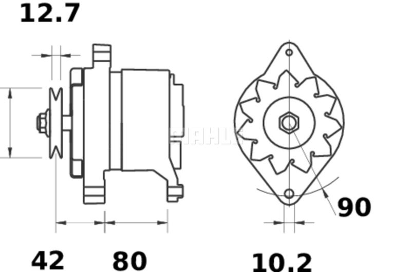 MG455 MAHLE Генератор