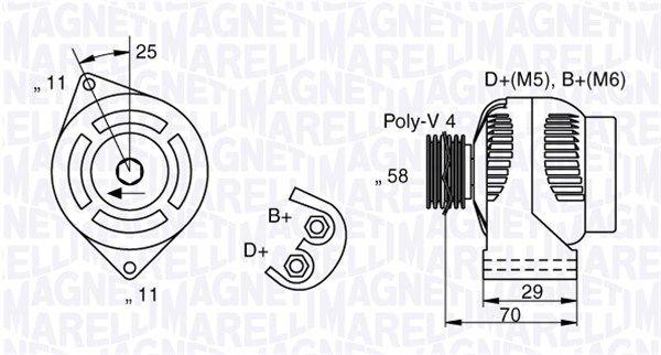 063341896010 MAGNETI MARELLI Генератор