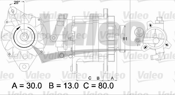 437135 VALEO Генератор