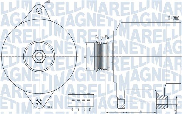 063732013010 MAGNETI MARELLI Генератор