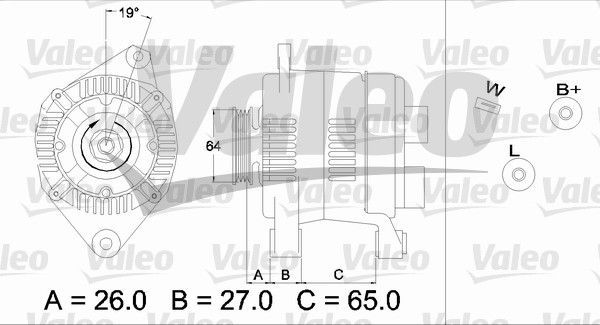 436737 VALEO Генератор