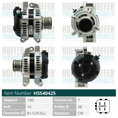 H5540425 HOFFER Генератор