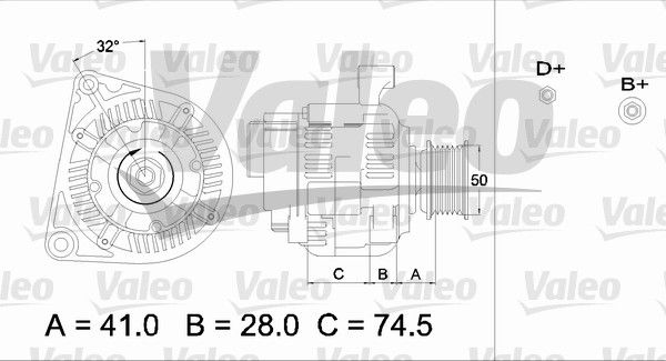 436700 VALEO Генератор