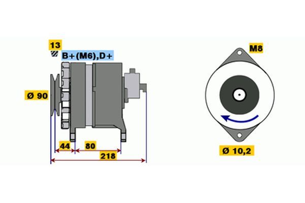 9120334628 BOSCH Генератор