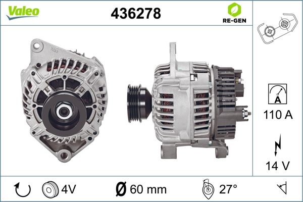 436278 VALEO Генератор