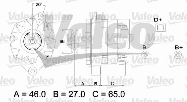 436308 VALEO Генератор
