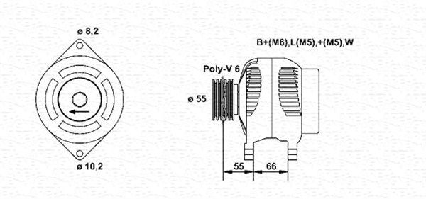 943355024010 MAGNETI MARELLI Генератор