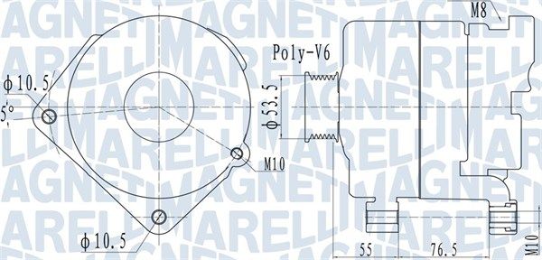 063732095010 MAGNETI MARELLI Генератор