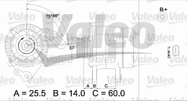 437402 VALEO Генератор
