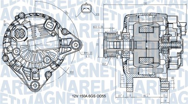 063731617810 MAGNETI MARELLI Генератор